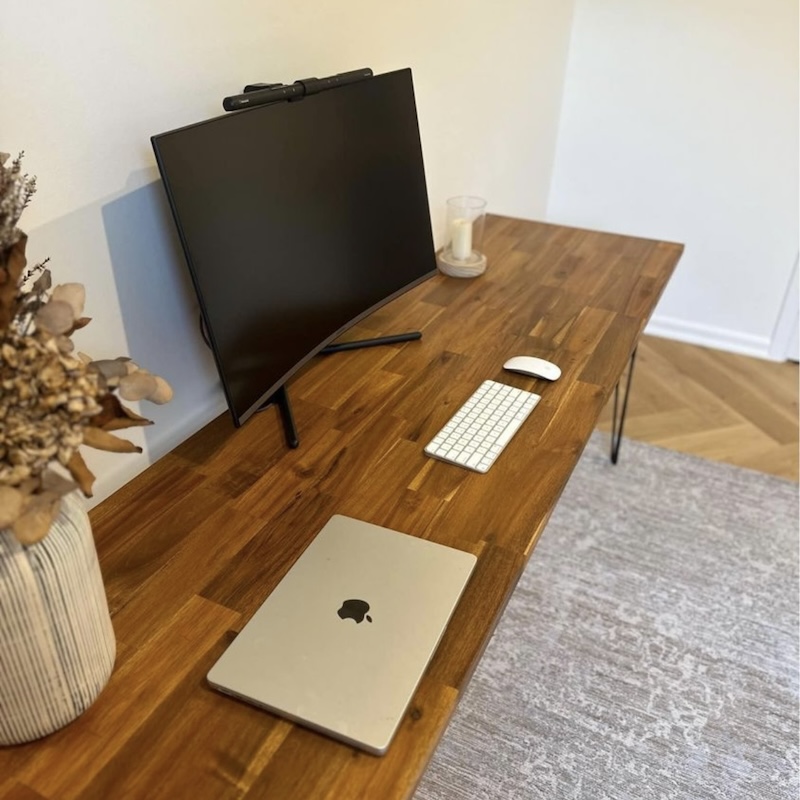 Acacia Hardwood Desk image 0