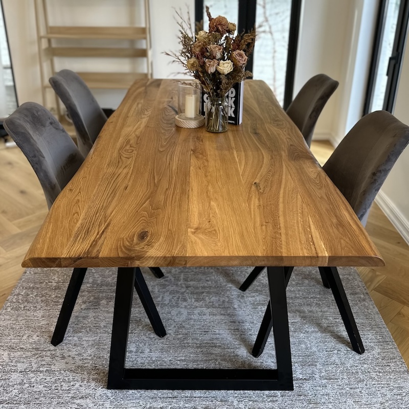 French Oak Dining Table image