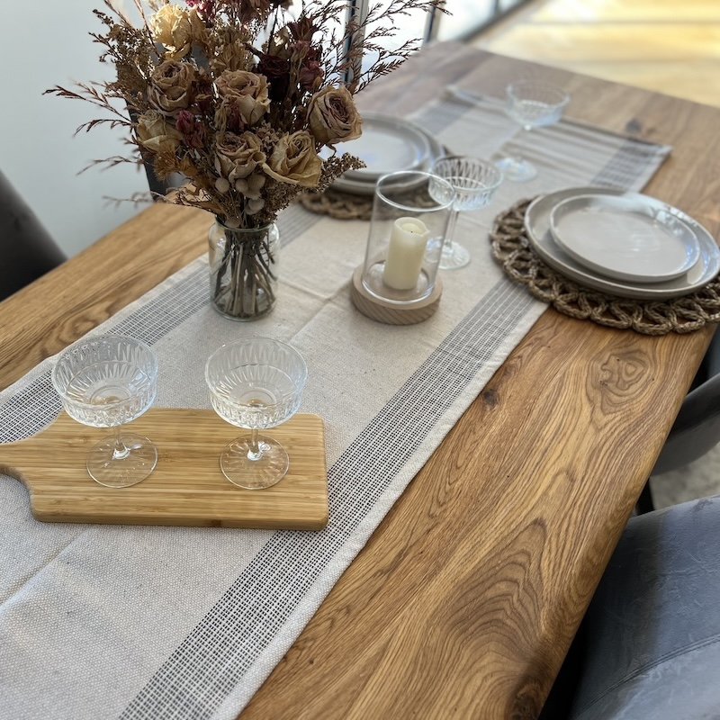 French Oak Dining Table image 3