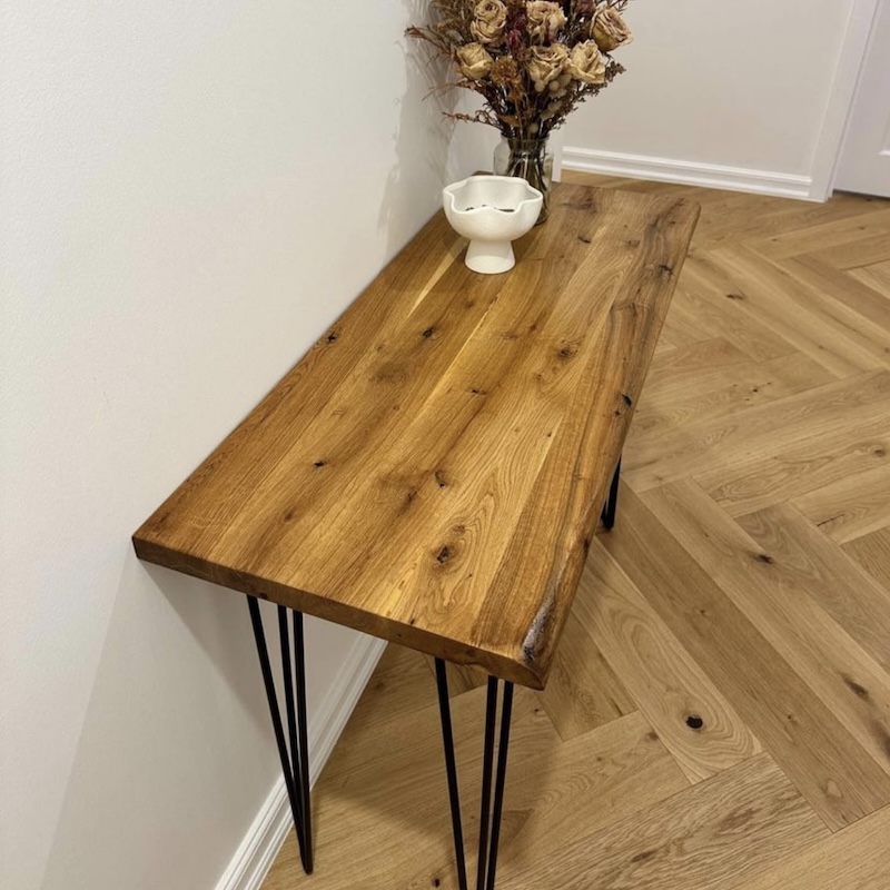 French Oak Hallway Table image 1