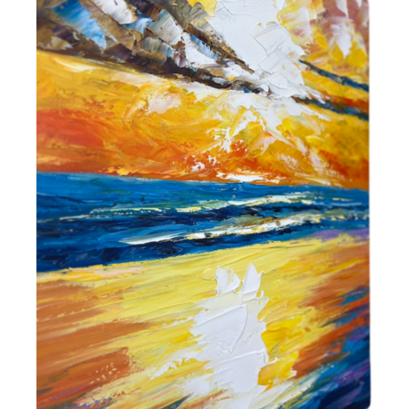 Oil Painting Sunset 001 image 1