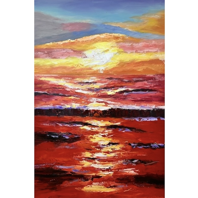 Oil Painting Sunset 002 image 0