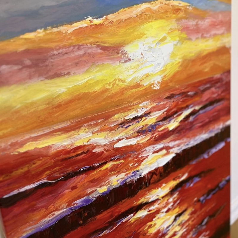 Oil Painting Sunset 002 image 1